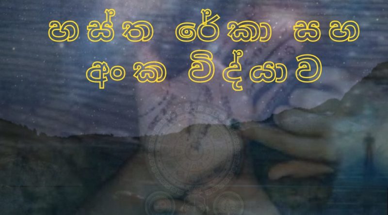 හස්ත රේකා හා අංක විද්‍යාව